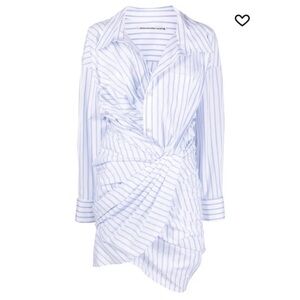 Alexander Wang Blue and White Asymmetrical Jacket